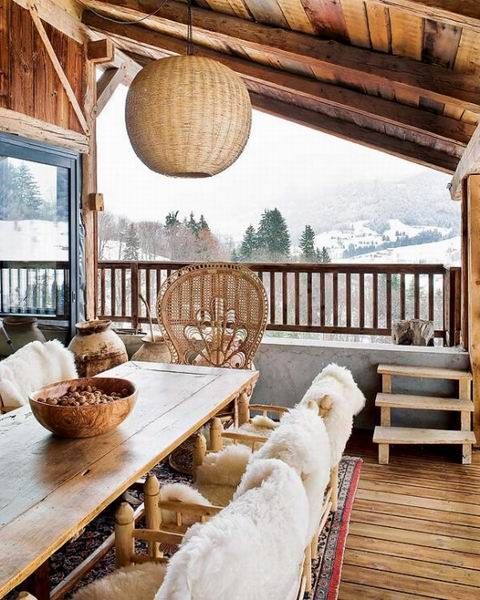 阿尔卑斯山传统小木屋 木地板的自然味道(图) 