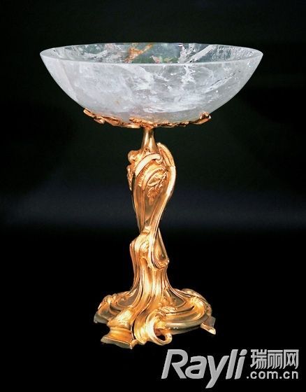 TISSERANT ART ET STYLE金色+水晶酒杯 