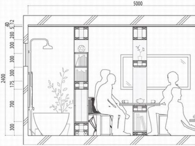 条形码概念屋 可移动墙壁释放家居空间(组图) 