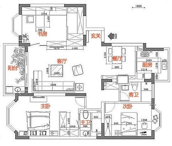 半包8万 新娘巧装120平米实用婚房（组图） 