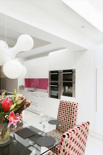 那一抹心动的颜色 清爽的粉色调厨房设计欣赏 