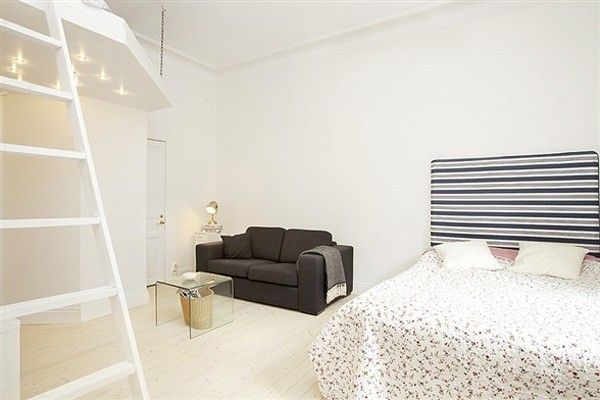 纯色魅力 斯德哥尔摩38平翻新公寓（图） 
