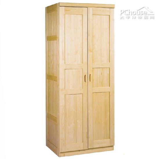 小卧室最爱 荐12款时尚风格实木两门衣柜 
