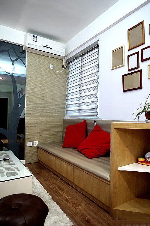 60平米L户型2居室设计 空间大气舒适(组图) 