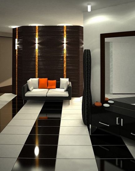 橙色风暴点亮空间 简洁现代公寓设计（组图） 