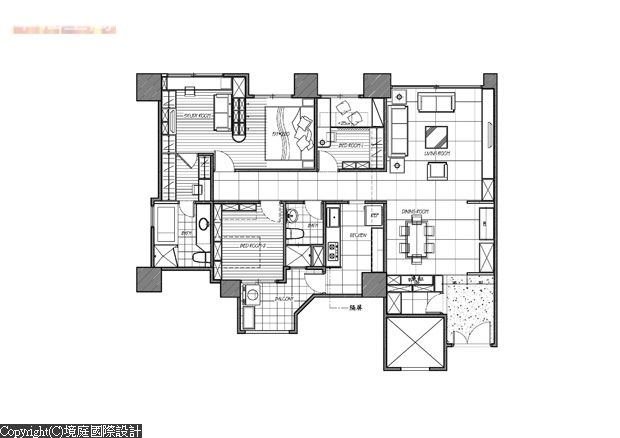 对称线条　诠释新古典居家（组图） 