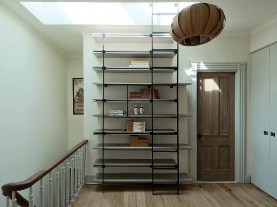 超酷又节省空间的铁制小梯子 书柜再高也不怕 