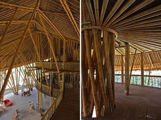 竹子搭建的巴厘岛绿色校舍:学校也能成乐园？ 