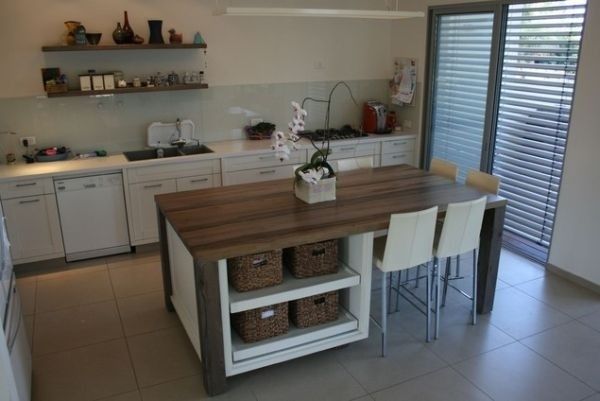 开放式烹饪空间 将餐桌与厨房相连设计（图） 