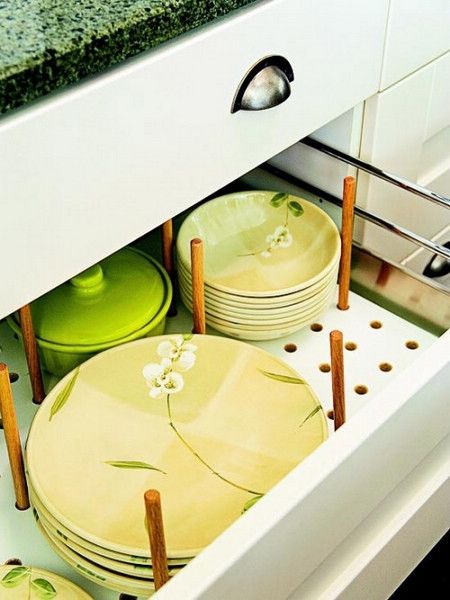 创意厨房之盘碟收纳 厨房餐具收纳方法（图） 