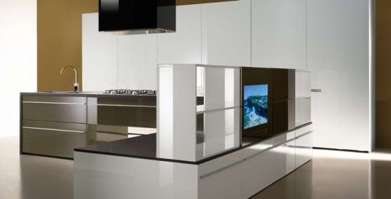 多媒体现代厨房设计 打造开放式空间（组图） 