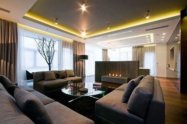 波兰200平米重色彩的现代公寓设计（组图） 