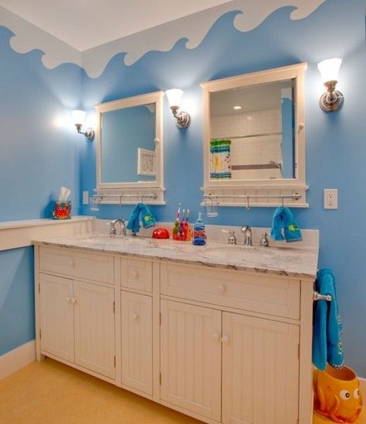 为家创造愉快绿洲 23款儿童浴室设计赏析（图） 
