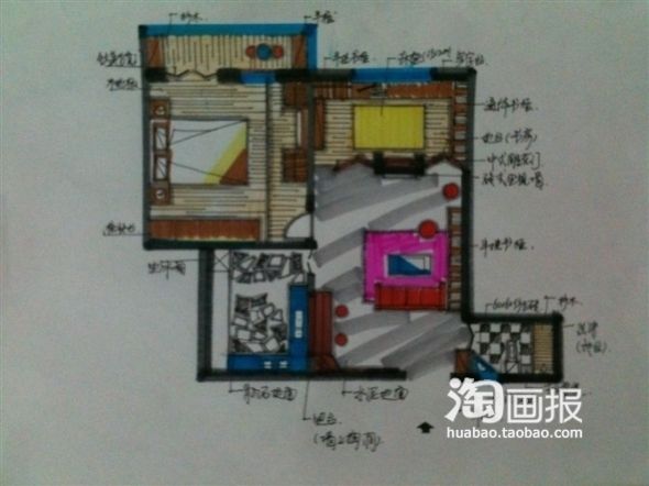 49平旧房改造 多种风格超级完美混搭家(图) 