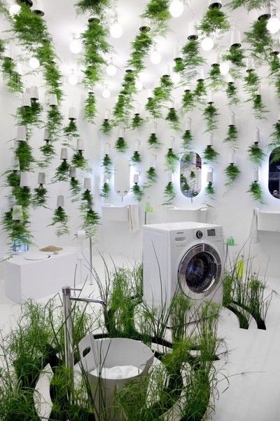 活力无限 41款浴室绿色植物装饰设计赏析（图） 