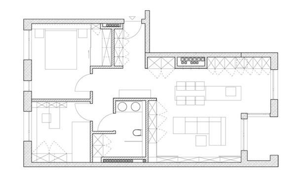 波兰公寓设计 90平米北欧极简主义（组图） 