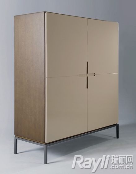 HC28 米色和咖啡色的衣柜