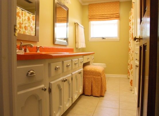 玩转橙色 温馨卫浴间让你的家更温暖（组图） 