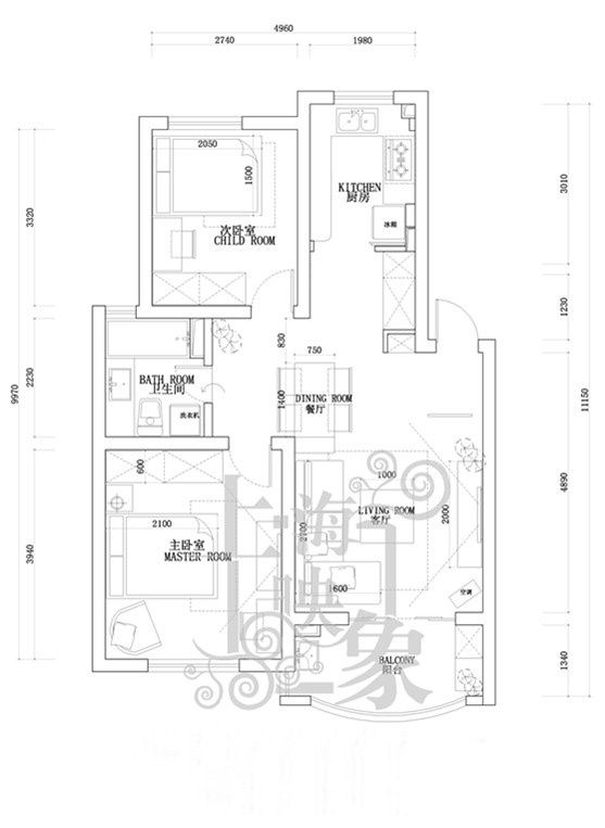 超高得房率 77平两室两厅空间超乎想象(组图) 