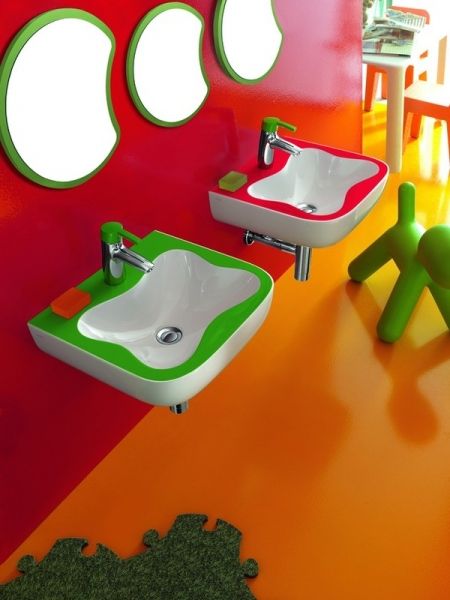 Laufen的儿童盥洗室设计 带你感受童趣缤纷  