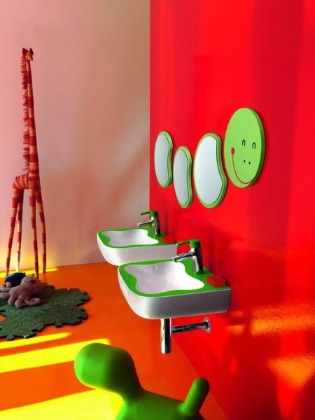 Laufen的儿童盥洗室设计 带你感受童趣缤纷  