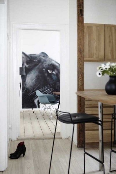 壁画艺术做室内设计 哥本哈根的公寓欣赏（图） 