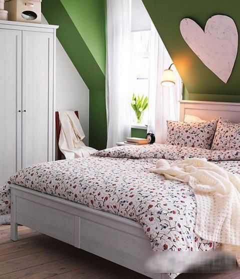 卧室春日装饰12例“花”图案的床单窗帘(图) 