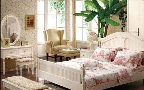 超美！田园风格卧室 公主的温馨睡房（组图） 