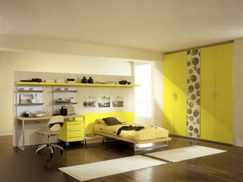 黄色系公寓布置方案 唤醒春天新创意(组图) 