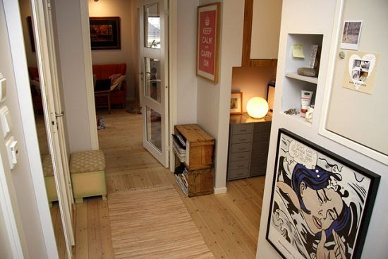 原木色地板打造自然家 简洁欧式温馨公寓(图) 