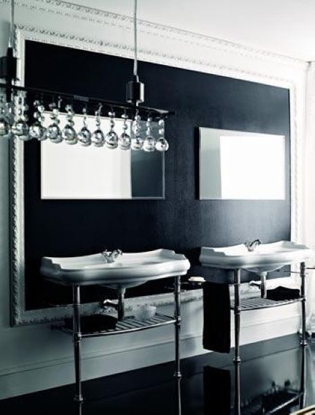 经典色系黑白配 回归传统的卫浴空间设计 