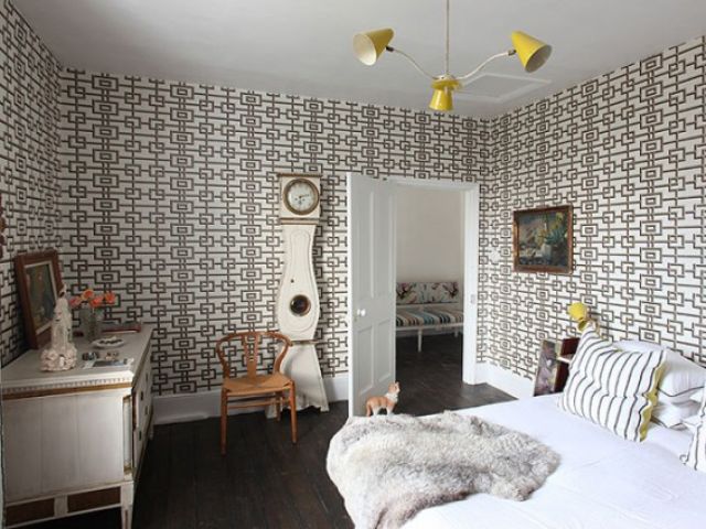 白色地板混搭多彩纯色 伦敦现代时尚公寓(图) 