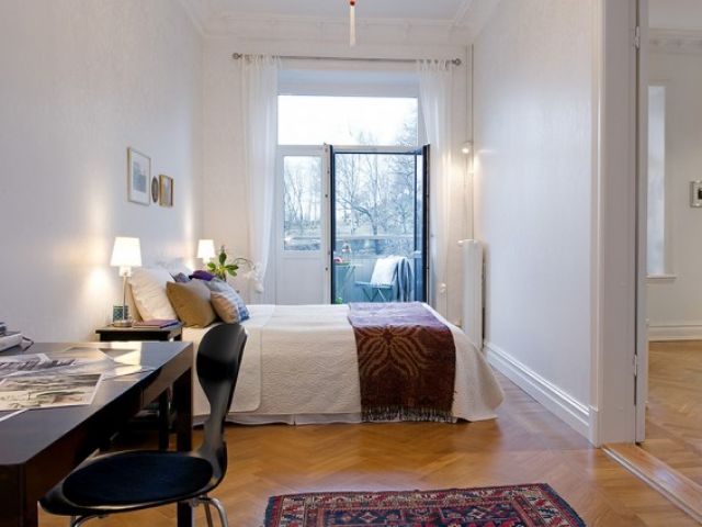 地板装点白色家装 93平米的精致阳光公寓(图) 