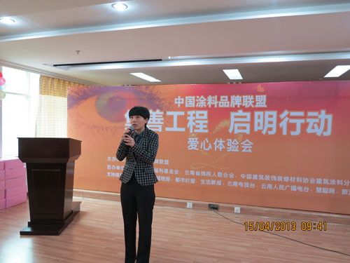 中国残疾人福利基金会王岩女士讲话