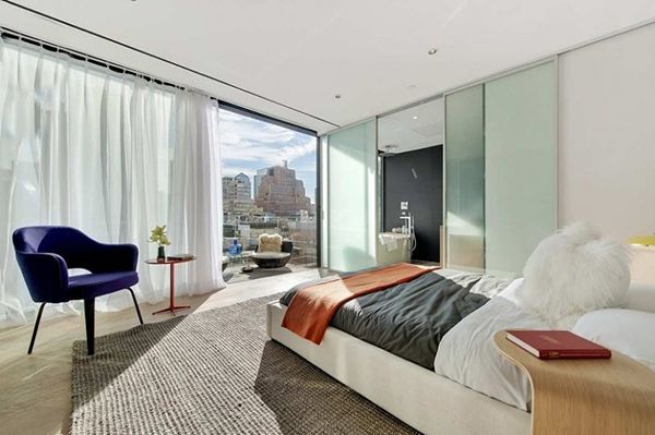 原木色地板凸显都市风 纽约时尚复式公寓(图) 