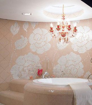 马赛克瓷砖拼贴 展现精妙时尚卫浴空间 
