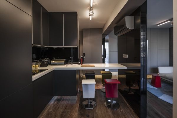布达佩斯40平小公寓 单身汉的超级收纳家 