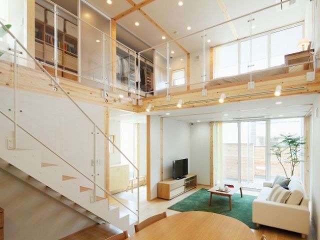 素雅地板搭载日式和风 东方魅力复式公寓(图) 