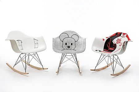 京沪港三地艺术家为design for you活动设计的限量版EAMES摇摇椅