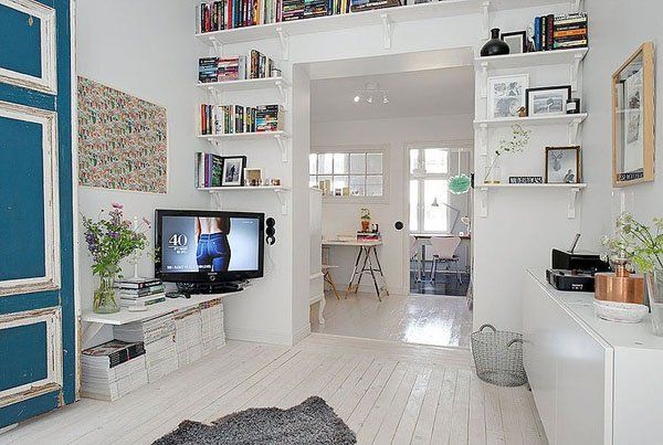斯德哥尔摩52平米复古风格纯白公寓（图） 