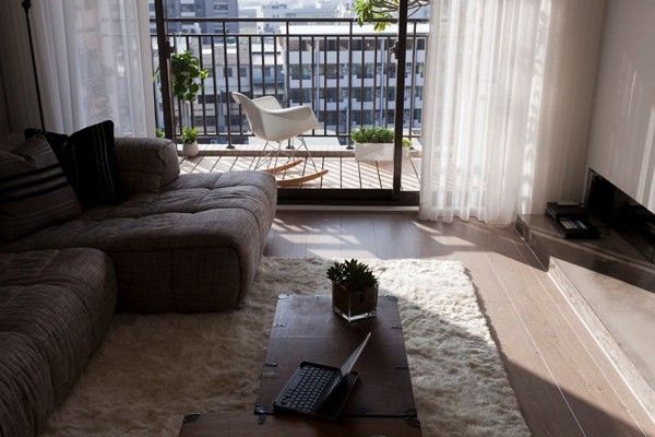 地板点缀新亚洲风格 雍容沉静的台湾公寓(图) 