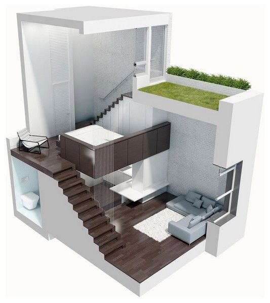 曼哈顿公寓大改造：42平的简约精致空间(图) 