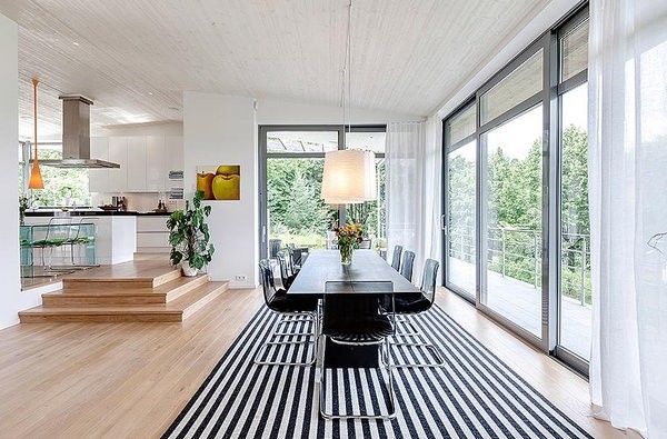 淡色地板装点奢华品质 瑞典乡间葱郁别墅(图) 