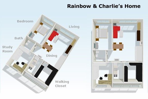 超完美收纳甜蜜窝 Rainbow & Charlie的家(图) 